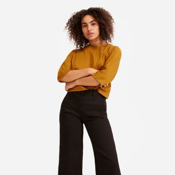 Everlane Wide-leg Crop Pant Denim - Picture 2 of 9